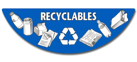 Recyclable product label for EcoloTOP waste bin lid